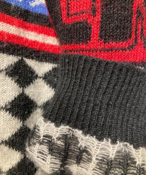 Hysteric Glamour（ヒステリックグラマー）Hysteric Glamour (ヒステリックグラマー) THUNDER柄ジャカード カーディガン ブラック サイズ:Mの古着・服飾アイテム