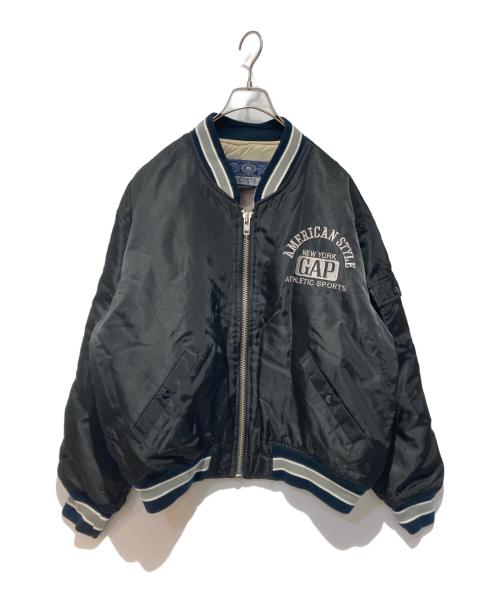 GAP（ギャップ）GAP (ギャップ) ナイロンブルゾン ブラック サイズ:Mの古着・服飾アイテム