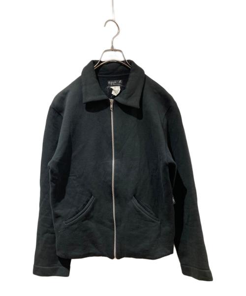 agnes b homme（アニエスベーオム）agnes b homme (アニエスベーオム) ZIP UP SWEAT JACKET ブラックの古着・服飾アイテム