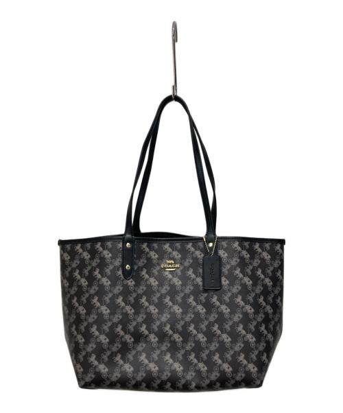 COACH（コーチ）COACH (コーチ) リバーシブル シティー トートバッグ ブラックの古着・服飾アイテム