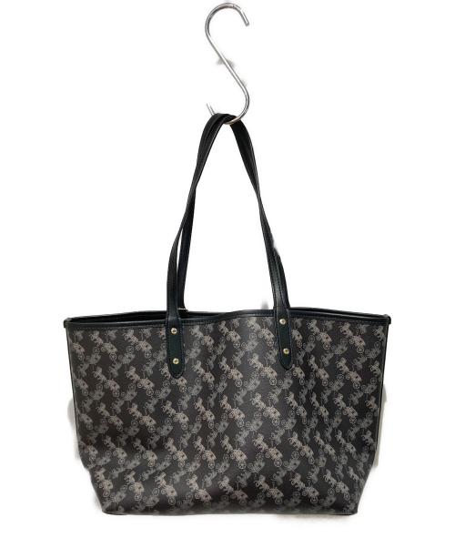 COACH（コーチ）COACH (コーチ) リバーシブル シティー トートバッグ ブラックの古着・服飾アイテム