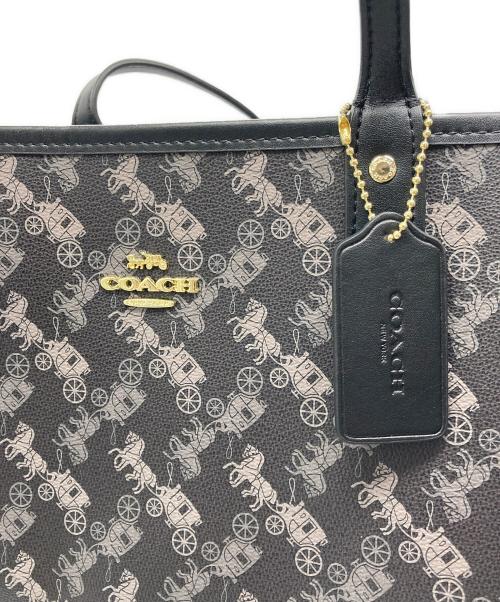 COACH（コーチ）COACH (コーチ) リバーシブル シティー トートバッグ ブラックの古着・服飾アイテム