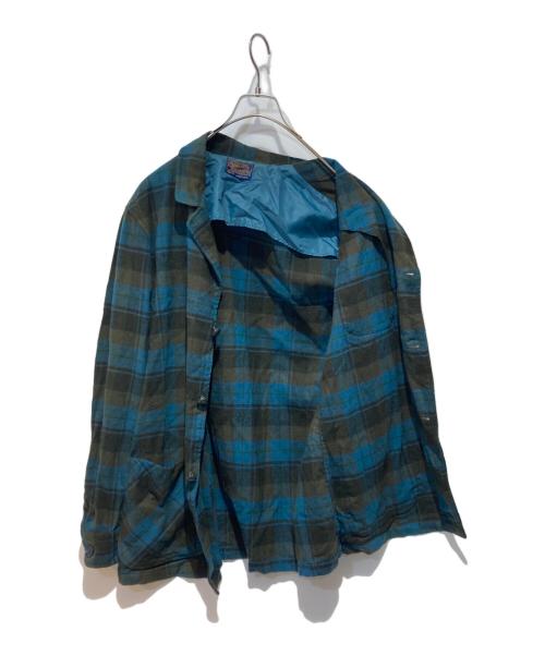 PENDLETON（ペンドルトン）PENDLETON (ペンドルトン) アンコンジャケット ブルー×グリーン サイズ:Mの古着・服飾アイテム