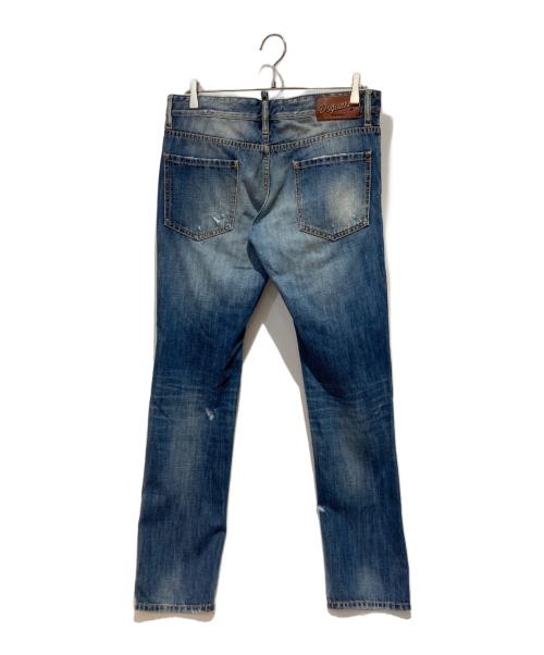 DSQUARED2（ディースクエアード）DSQUARED2 (ディースクエアード) ダメージデニムパンツ インディゴ サイズ:48の古着・服飾アイテム