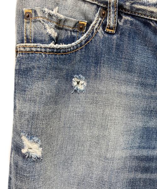 DSQUARED2（ディースクエアード）DSQUARED2 (ディースクエアード) ダメージデニムパンツ インディゴ サイズ:48の古着・服飾アイテム