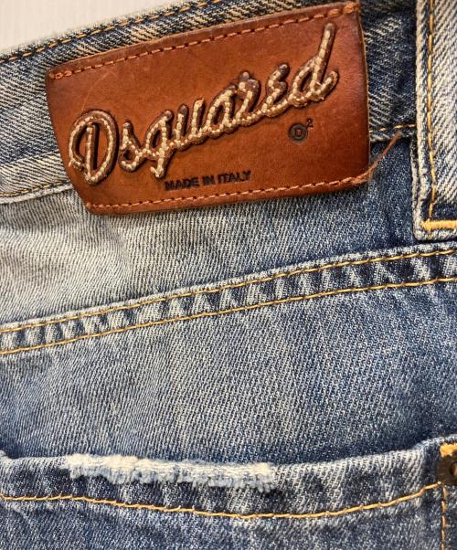 DSQUARED2（ディースクエアード）DSQUARED2 (ディースクエアード) ダメージデニムパンツ インディゴ サイズ:48の古着・服飾アイテム