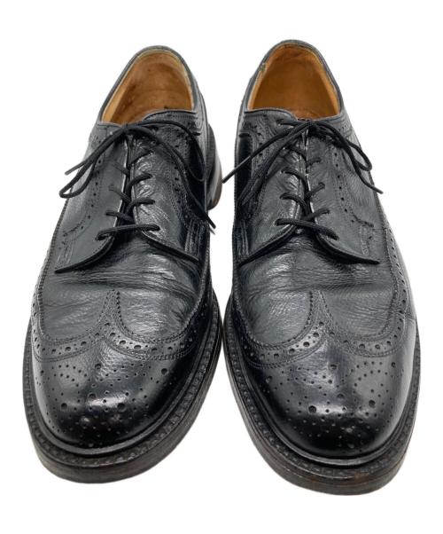 Florsheim（フローシャイム）Florsheim (フローシャイム) ウィングチップレザーシューズ ブラック サイズ:9Dの古着・服飾アイテム