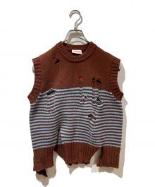 CHARLES JEFFREY LOVERBOY（チャールズ ジェフリー ラバーボーイ）の古着「MEGA SHRED VEST」｜ブラウン