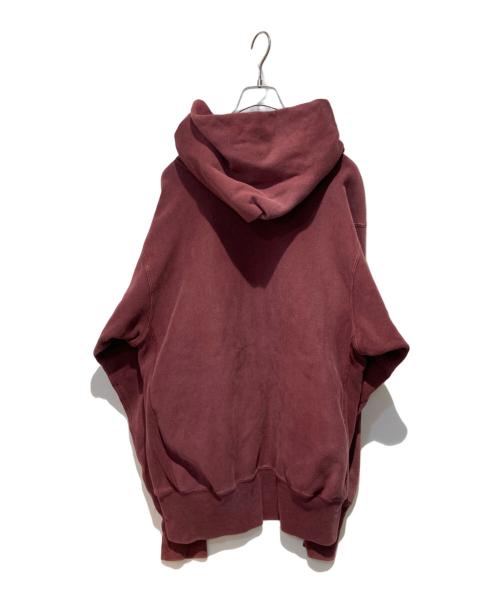 Champion REVERSE WEAVE（チャンピオン リバース ウィーブ）Champion REVERSE WEAVE (チャンピオン リバース ウィーブ) 90’s NYAC ウイングフットプリントパーカー ボルドー サイズ:XLの古着・服飾アイテム