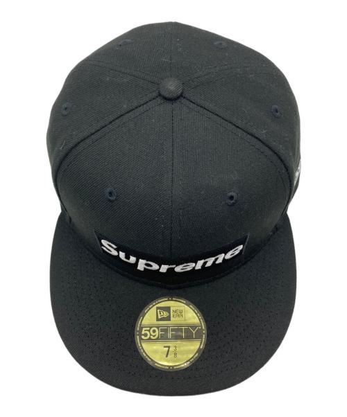 New Era（ニューエラ）New Era (ニューエラ) Supreme (シュプリーム) ChampionShip Box Logo Cap ブラック サイズ:58.7の古着・服飾アイテム