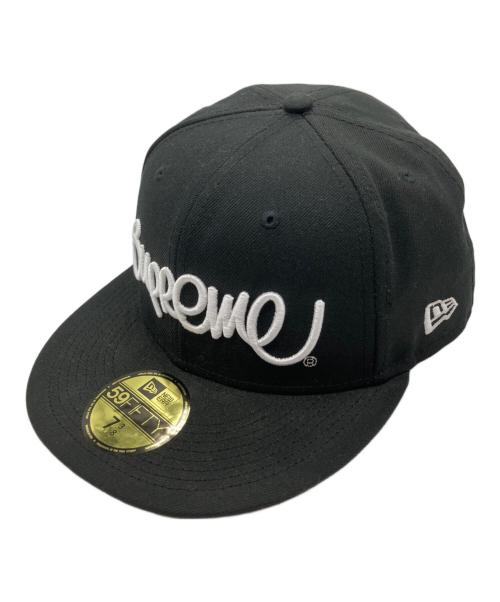 New Era（ニューエラ）New Era (ニューエラ) Supreme (シュプリーム) Handstyle キャップ ブラックの古着・服飾アイテム