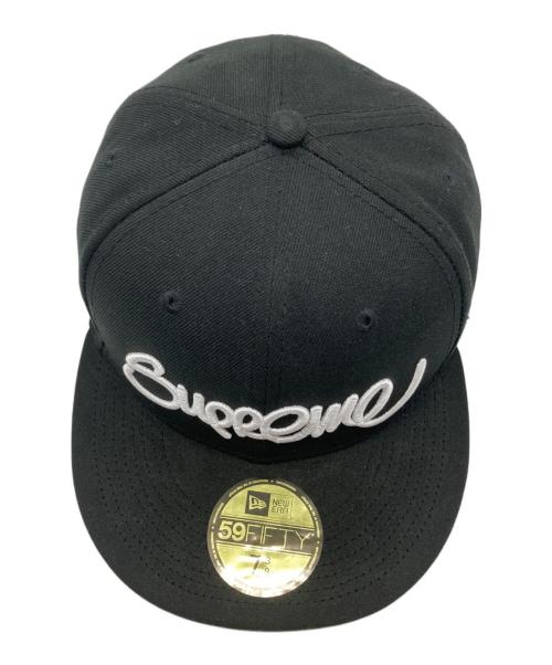 New Era（ニューエラ）New Era (ニューエラ) Supreme (シュプリーム) Handstyle キャップ ブラックの古着・服飾アイテム