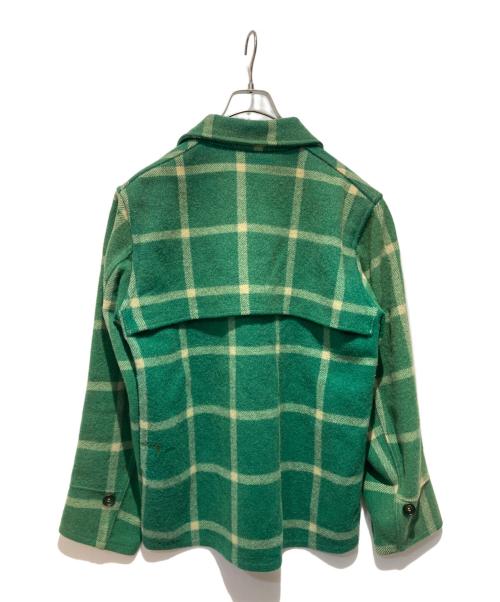 HERCULES（ヘラクレス）HERCULES (ヘラクレス) ウールジップチェックブルゾン グリーン サイズ:不明の古着・服飾アイテム