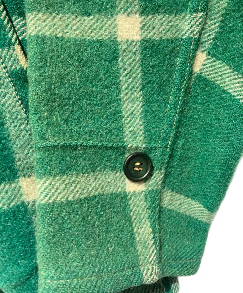 HERCULES（ヘラクレス）HERCULES (ヘラクレス) ウールジップチェックブルゾン グリーン サイズ:不明の古着・服飾アイテム