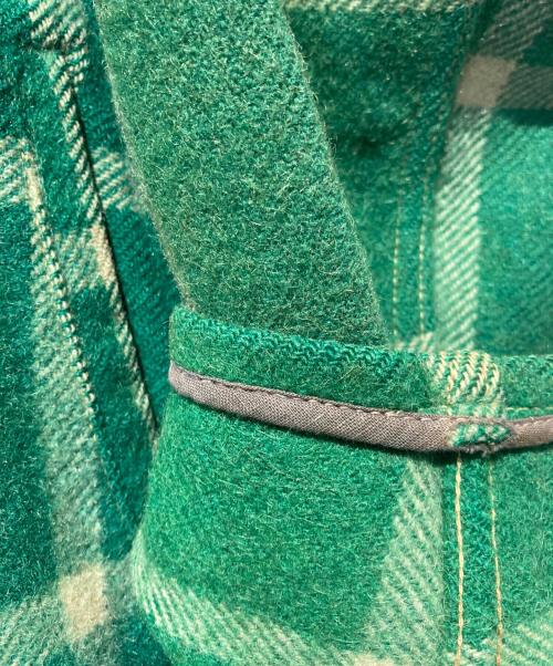 HERCULES（ヘラクレス）HERCULES (ヘラクレス) ウールジップチェックブルゾン グリーン サイズ:不明の古着・服飾アイテム