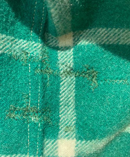 HERCULES（ヘラクレス）HERCULES (ヘラクレス) ウールジップチェックブルゾン グリーン サイズ:不明の古着・服飾アイテム