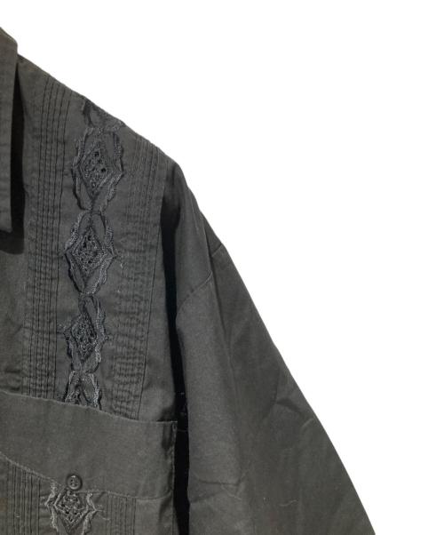 Chic Elegant（シック・エレガント）Chic Elegant (シック・エレガント) キューバシャツ ブラック サイズ:2XLの古着・服飾アイテム