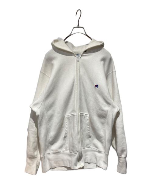 Champion（チャンピオン）Champion (チャンピオン) 90’s リバースジップパーカー ホワイト サイズ:XLの古着・服飾アイテム