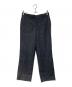HERMES（エルメス）の古着「シルク混ストライプウールスラックス」｜ネイビー