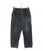 COMOLIコモリ）の古着「リネンパンツ」｜ブラック