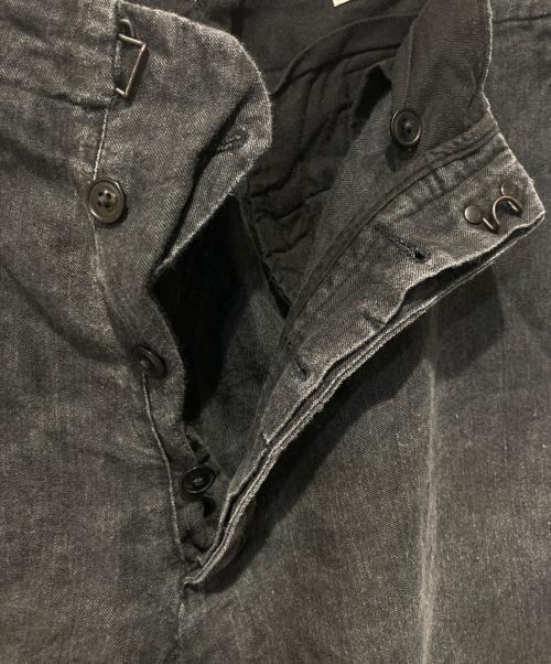 COMOLI（コモリ）COMOLI (コモリ) リネンパンツ ブラック サイズ:1の古着・服飾アイテム