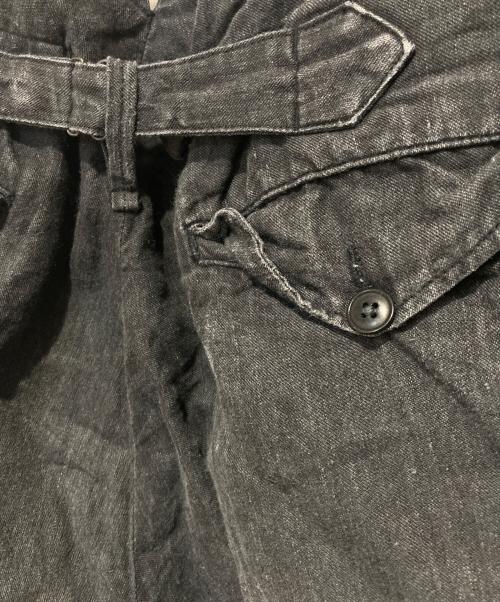 COMOLI（コモリ）COMOLI (コモリ) リネンパンツ ブラック サイズ:1の古着・服飾アイテム