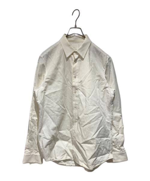 山内（ヤマウチ）山内 (ヤマウチ) 塩縮加工コットンリネンシャツ ベージュ サイズ:3の古着・服飾アイテム