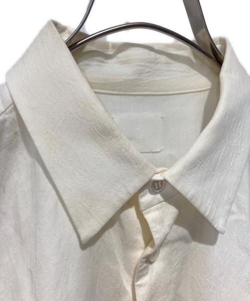 山内（ヤマウチ）山内 (ヤマウチ) 塩縮加工コットンリネンシャツ ベージュ サイズ:3の古着・服飾アイテム