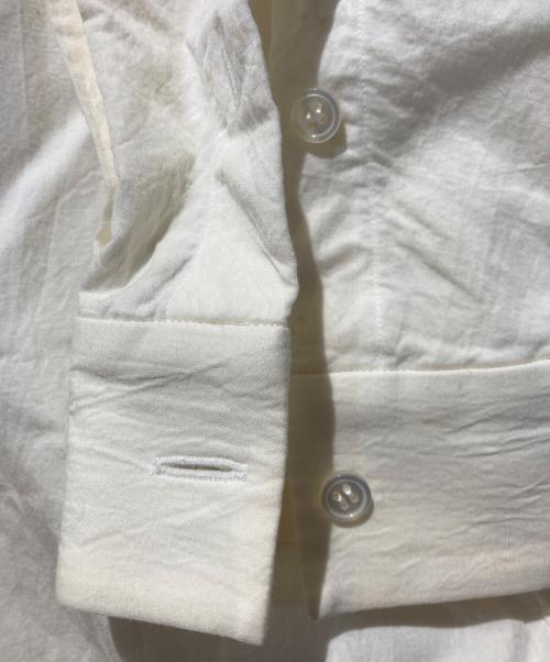 山内（ヤマウチ）山内 (ヤマウチ) 塩縮加工コットンリネンシャツ ベージュ サイズ:3の古着・服飾アイテム