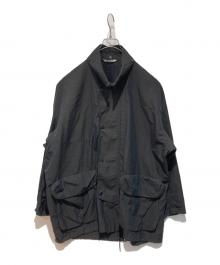 AURALEE（オーラリー）の古着「WASHED FINX RIPSTOP CHAMBRAY BIG FIELD BLOUSON」｜ブラック