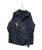 OLD JOE & Co.オールドジョー）の古着「PATINA HERRINGBONE SOUVENIR JACKET」｜ブラック