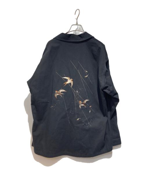 OLD JOE & Co.（オールドジョー）OLD JOE & Co. (オールドジョー) PATINA HERRINGBONE SOUVENIR JACKET ブラック サイズ:38の古着・服飾アイテム