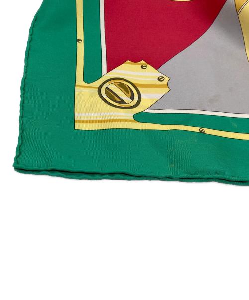 HERMES（エルメス）HERMES (エルメス) カレ90シルクスカーフ グリーンの古着・服飾アイテム