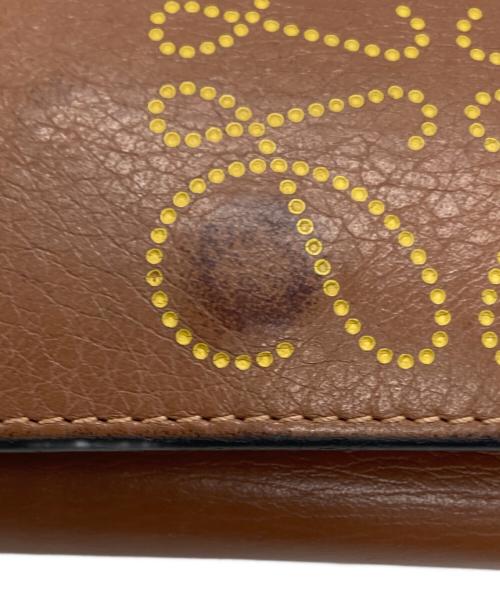 LOEWE（ロエベ）LOEWE (ロエベ) コンパクトアナグラムミニウォレット ブラウンの古着・服飾アイテム