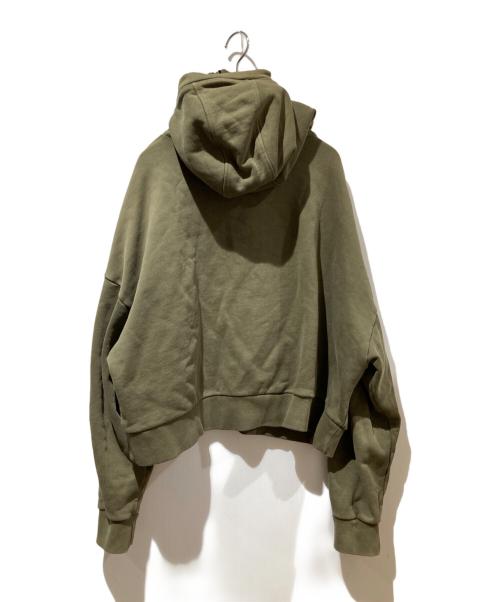 entire studios（エンタイアスタジオ）ENTIRE STUDIOS (エンタイアスタジオ) FULL ZIP パーカー オリーブ サイズ:XSの古着・服飾アイテム