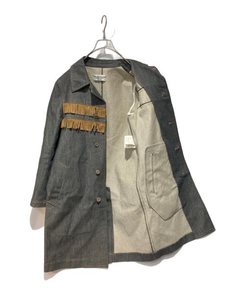 ROBE DE CHAMBRE COMME DES GARCONS（ローブドシャンブル コムデギャルソン）ROBE DE CHAMBRE COMME DES GARCONS (ローブドシャンブル コムデギャルソン) ウエスタンデニムステンカラーコート インディゴ サイズ:Mの古着・服飾アイテム