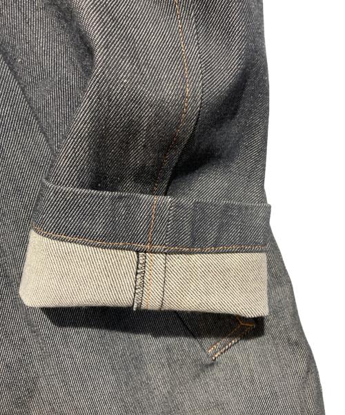 ROBE DE CHAMBRE COMME DES GARCONS（ローブドシャンブル コムデギャルソン）ROBE DE CHAMBRE COMME DES GARCONS (ローブドシャンブル コムデギャルソン) ウエスタンデニムステンカラーコート インディゴ サイズ:Mの古着・服飾アイテム