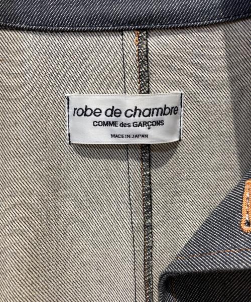 ROBE DE CHAMBRE COMME DES GARCONS（ローブドシャンブル コムデギャルソン）ROBE DE CHAMBRE COMME DES GARCONS (ローブドシャンブル コムデギャルソン) ウエスタンデニムステンカラーコート インディゴ サイズ:Mの古着・服飾アイテム