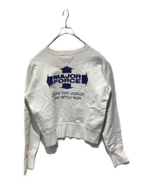 MAJOR FORCE（メジャーフォース）MAJOR FORCE (メジャーフォース) クルーネックスウェット ホワイト サイズ:不明の古着・服飾アイテム