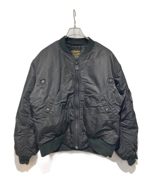 waiper（ワイパー）waiper (ワイパー) MA-1フライトジャケット ブラック サイズ:Ｌの古着・服飾アイテム