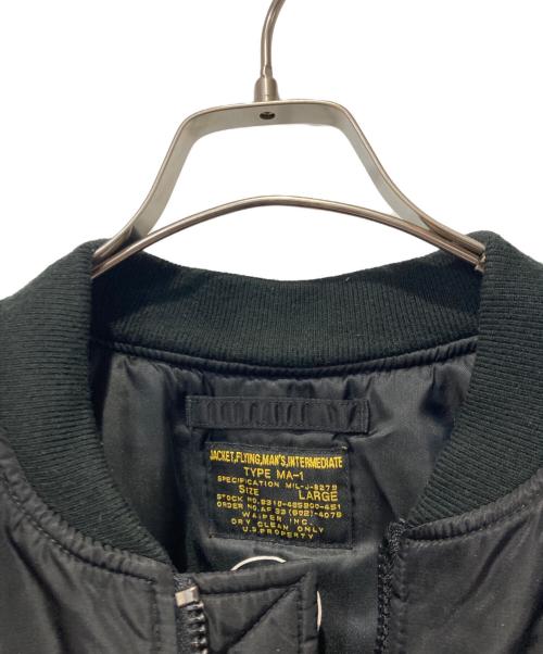 waiper（ワイパー）waiper (ワイパー) MA-1フライトジャケット ブラック サイズ:Ｌの古着・服飾アイテム
