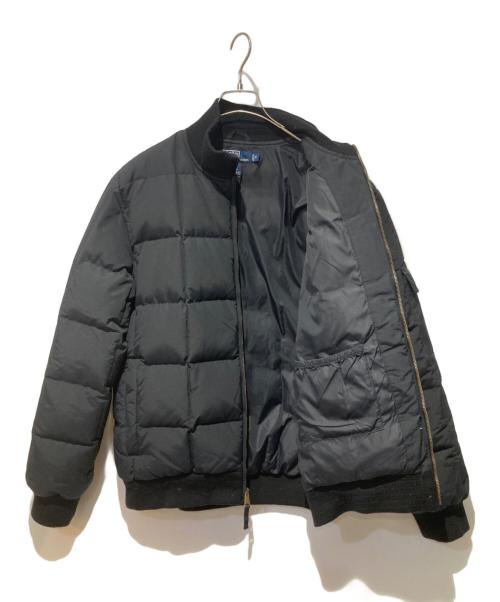 POLO RALPH LAUREN（ポロ・ラルフローレン）POLO RALPH LAUREN (ポロ・ラルフローレン) 60/40クロスキルティングボンバーダウンジャケット ブラック サイズ:Mの古着・服飾アイテム