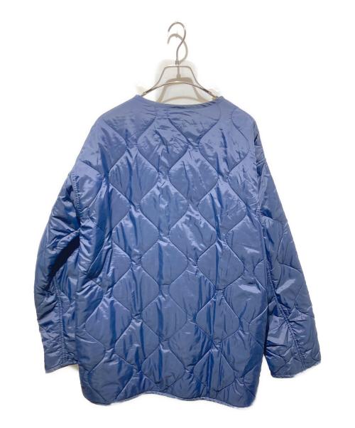 EDIFICE（エディフィス）EDIFICE (エディフィス) ノーカラーキルティングジャケット ネイビー サイズ:Ｍの古着・服飾アイテム
