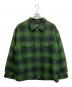 PENDLETON（ペンドルトン）の古着「別注CPOチェックブルゾン」｜グリーン×ブラック