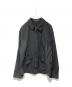 COMME des GARCONS HOMME PLUS（コムデギャルソンオムプリュス）の古着「ポリウールギャバ ボンバージャケット」｜ブラック
