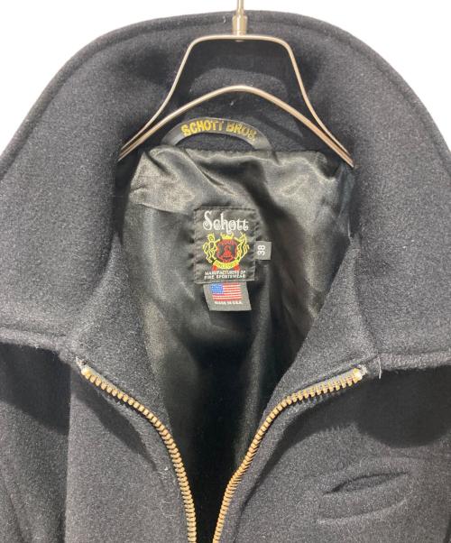 Schott（ショット）Schott (ショット) WOOL CPO JACKET ブラック サイズ:38の古着・服飾アイテム