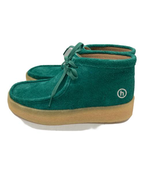 CLARKS（クラークス）CLARKS (クラークス) HIDDEN NY (ヒドゥンニューヨーク) WALLABEE CUP BOOT ブラック サイズ:SIZE 9 1/2の古着・服飾アイテム