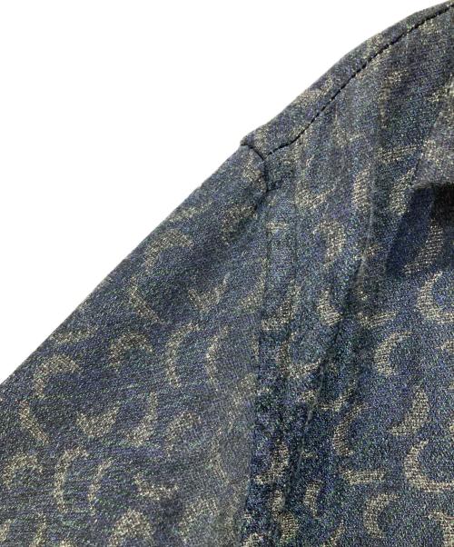 Needles（ニードルズ）Needles (ニードルズ) CLASSIC SHIRT R/PE CRESCENT JQ ネイビー×グリーン サイズ:Mの古着・服飾アイテム