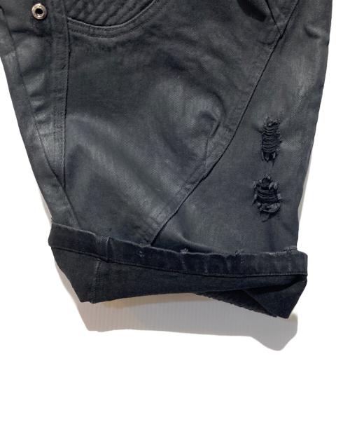 GOJOYJINNI&TH4SWE（ゴジョイジンニ）GOJOYJINNI&TH4SWE (ゴジョイジンニ) ワックスコーティングバイカーデニム ブラック サイズ:2の古着・服飾アイテム