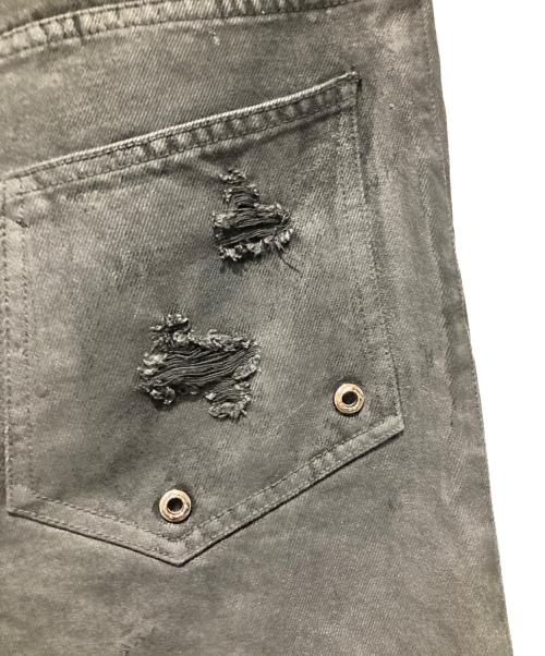 GOJOYJINNI&TH4SWE（ゴジョイジンニ）GOJOYJINNI&TH4SWE (ゴジョイジンニ) ワックスコーティングバイカーデニム ブラック サイズ:2の古着・服飾アイテム